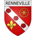 renneville 08 ville Stickers blason autocollant adhésif