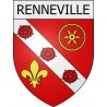 renneville 08 ville Stickers blason autocollant adhésif