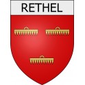rethel 08 ville Stickers blason autocollant adhésif