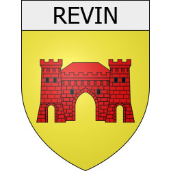 revin 08 ville Stickers blason autocollant adhésif