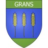 Grans 13 ville Stickers blason autocollant adhésif