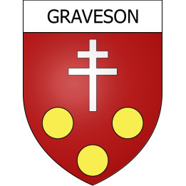Graveson 13 ville Stickers blason autocollant adhésif