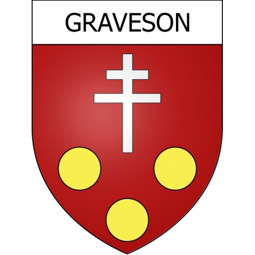 Stickers coat of arms Graveson adhesive sticker