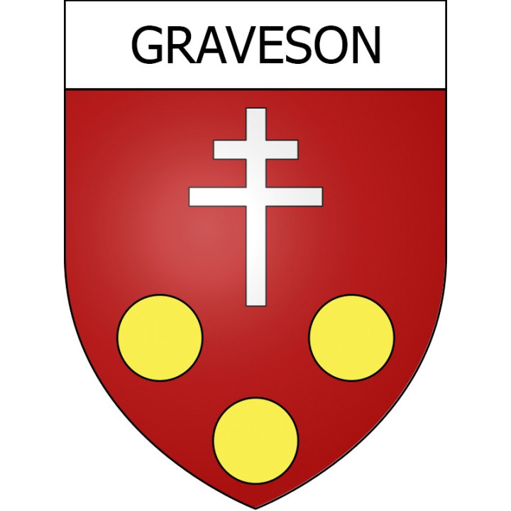 Graveson 13 ville Stickers blason autocollant adhésif