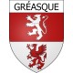 Gréasque Sticker wappen, gelsenkirchen, augsburg, klebender aufkleber