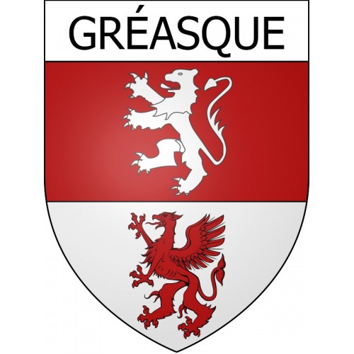 Gréasque Sticker wappen, gelsenkirchen, augsburg, klebender aufkleber