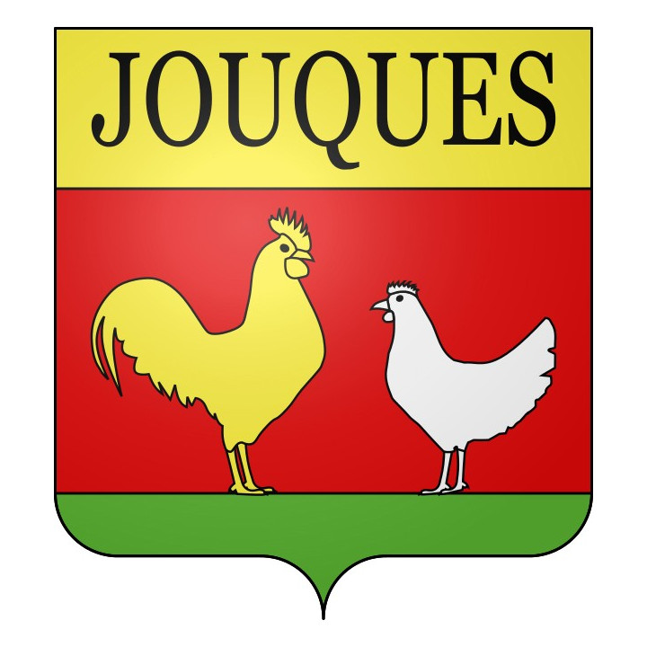 Stickers coat of arms Jouques adhesive sticker