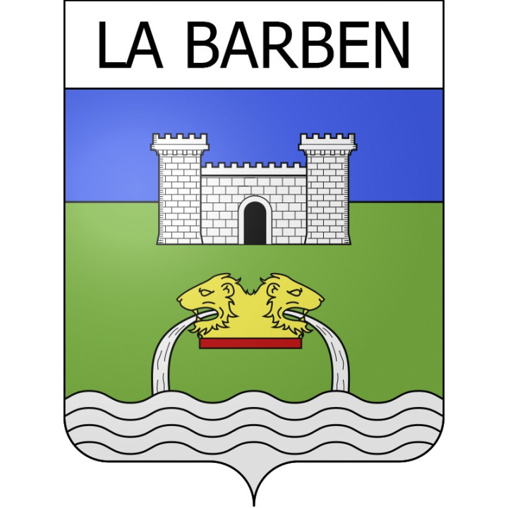 La Barben 13 ville Stickers blason autocollant adhésif