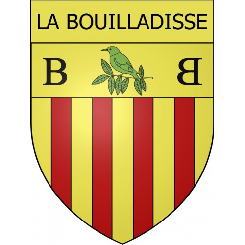 Stickers coat of arms La Bouilladisse adhesive sticker