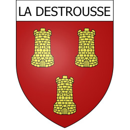 Stickers coat of arms La Destrousse adhesive sticker