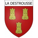 Stickers coat of arms La Destrousse adhesive sticker