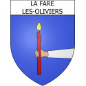 La Fare-les-Oliviers Sticker wappen, gelsenkirchen, augsburg, klebender aufkleber