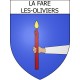 Pegatinas escudo de armas de La Fare-les-Oliviers adhesivo de la etiqueta engomada