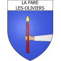 Stickers coat of arms La Fare-les-Oliviers adhesive sticker