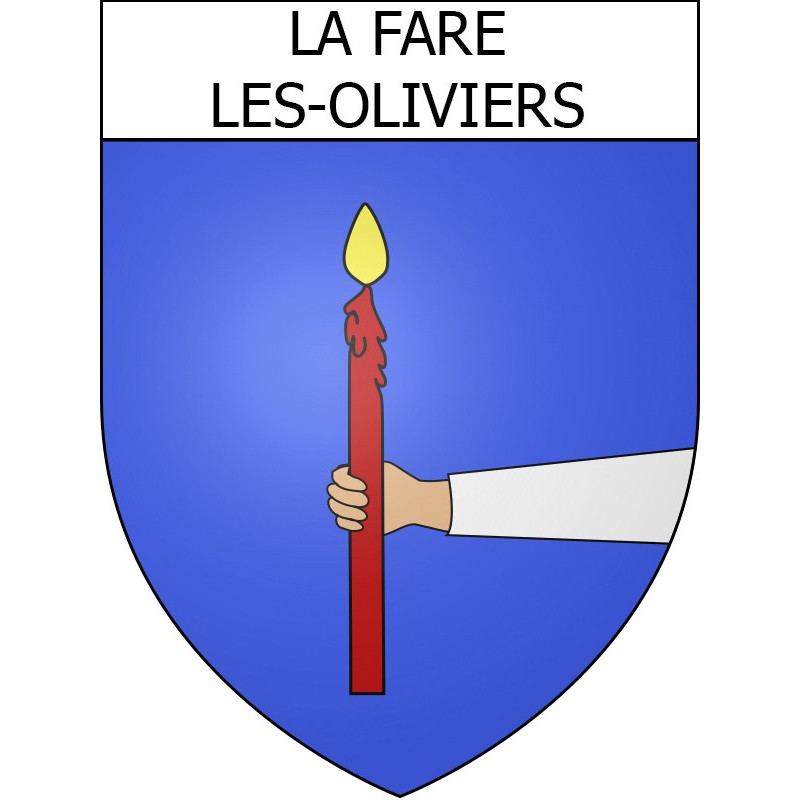 La Fare-les-Oliviers Sticker wappen, gelsenkirchen, augsburg, klebender aufkleber