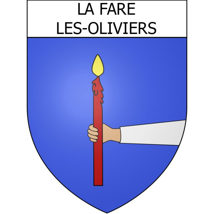 La Fare-les-Oliviers Sticker wappen, gelsenkirchen, augsburg, klebender aufkleber