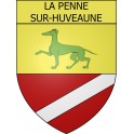 Pegatinas escudo de armas de La Penne-sur-Huveaune adhesivo de la etiqueta engomada