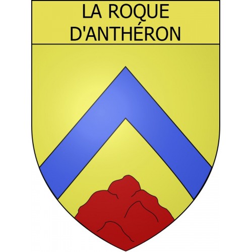 Stickers coat of arms La Roque-d'Anthéron adhesive sticker