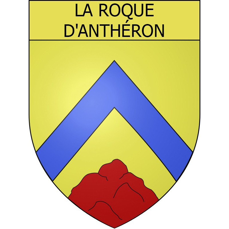 Stickers coat of arms La Roque-d'Anthéron adhesive sticker