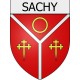 sachy 08 ville Stickers blason autocollant adhésif