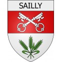 sailly 08 ville Stickers blason autocollant adhésif