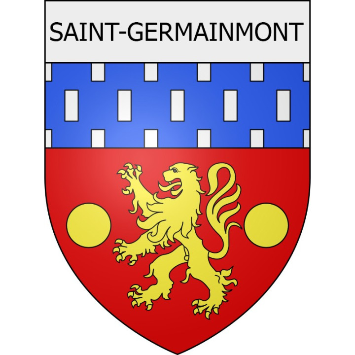 saint-germainmont 08 ville Stickers blason autocollant adhésif