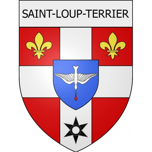 saint-loup-terrier 08 ville Stickers blason autocollant adhésif