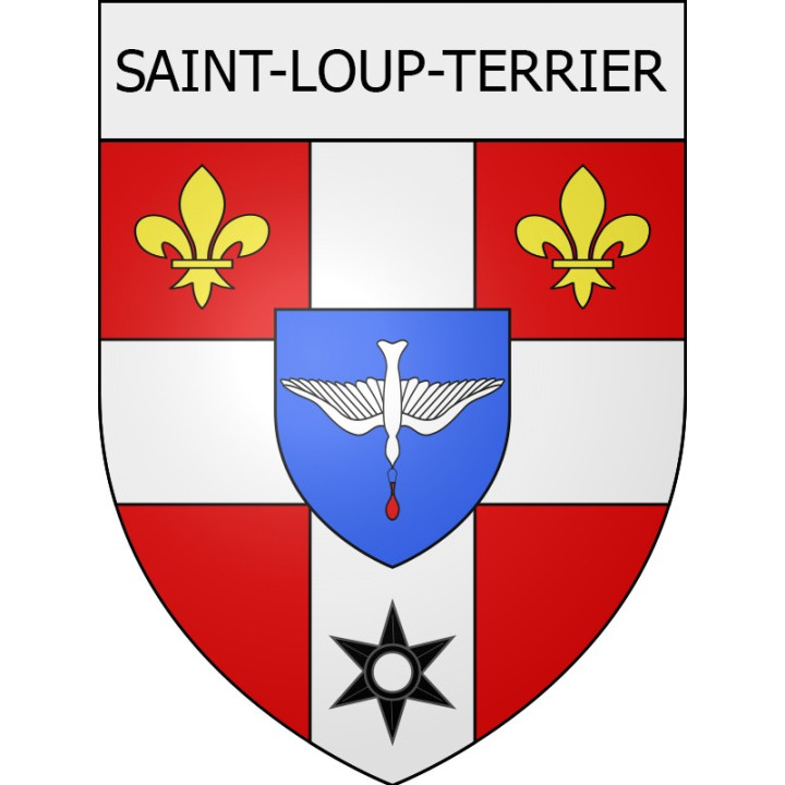 saint-loup-terrier 08 ville Stickers blason autocollant adhésif