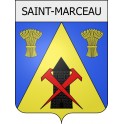 saint-marceau 08 ville Stickers blason autocollant adhésif