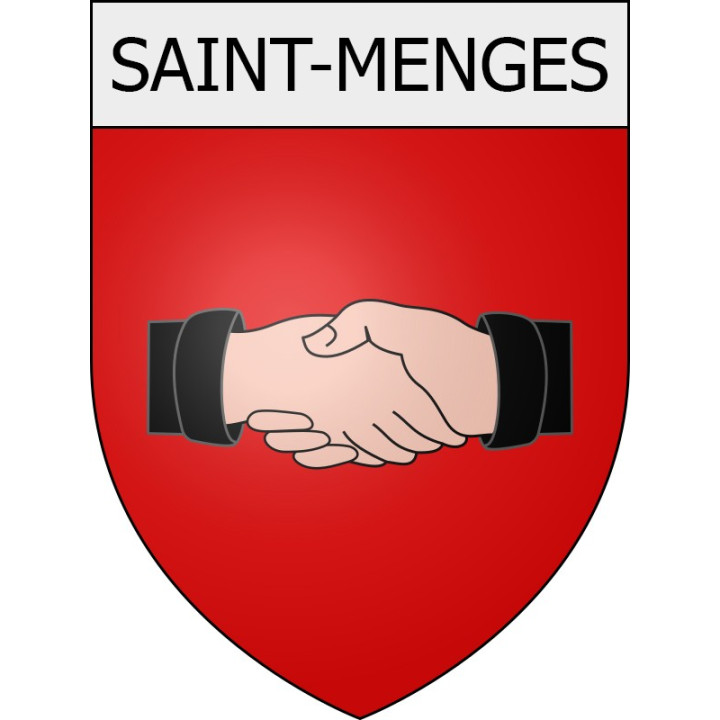 saint-menges 08 ville Stickers blason autocollant adhésif