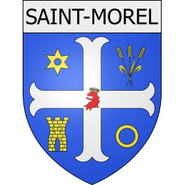 saint-morel 08 ville Stickers blason autocollant adhésif