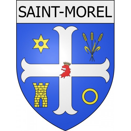 saint-morel 08 ville Stickers blason autocollant adhésif