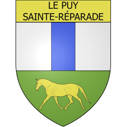 Pegatinas escudo de armas de Le Puy-Sainte-Réparade adhesivo de la etiqueta engomada
