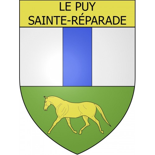 Stickers coat of arms Le Puy-Sainte-Réparade adhesive sticker