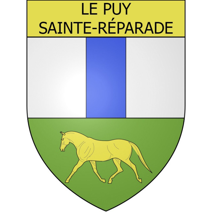 Le Puy-Sainte-Réparade Sticker wappen, gelsenkirchen, augsburg, klebender aufkleber