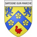sapogne-sur-marche 08 ville Stickers blason autocollant adhésif