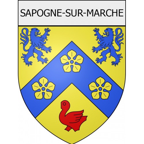 sapogne-sur-marche 08 ville Stickers blason autocollant adhésif