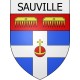 sauville 08 ville Stickers blason autocollant adhésif