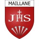 Maillane 13 ville Stickers blason autocollant adhésif