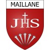 Maillane 13 ville Stickers blason autocollant adhésif