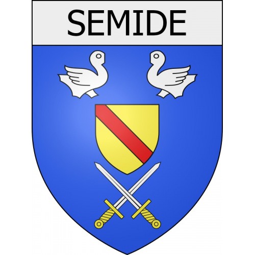 semide 08 ville Stickers blason autocollant adhésif