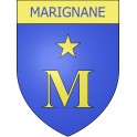 Marignane 13 ville Stickers blason autocollant adhésif