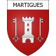 Martigues 13 ville Stickers blason autocollant adhésif