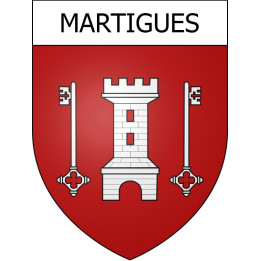Martigues 13 ville Stickers blason autocollant adhésif