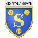 signy-l-abbaye 08 ville Stickers blason autocollant adhésif