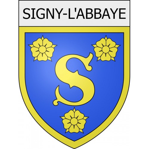 signy-l-abbaye 08 ville Stickers blason autocollant adhésif