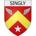 singly 08 ville Stickers blason autocollant adhésif