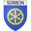sorbon 08 ville Stickers blason autocollant adhésif