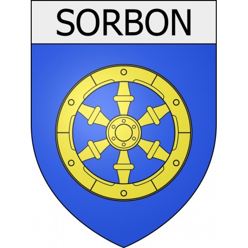 sorbon 08 ville Stickers blason autocollant adhésif