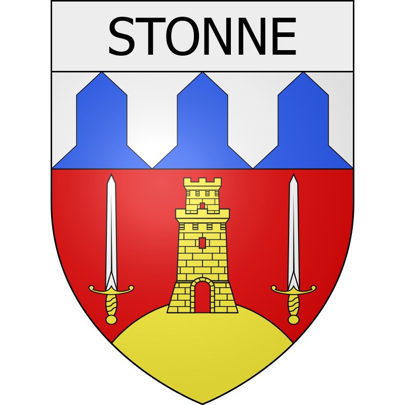 stonne 08 ville Stickers blason autocollant adhésif